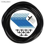 Kit arrosage goutte  goutte - comprenant un filtre 10 mtres de tuyaux noirs 10 pices de joints et ...