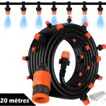 Kit arroseur multijet 20 m humidificateur irrigation jardin serre patio terrasse