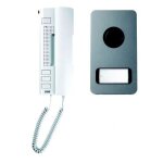 Kit audio - urmet - mikra alu 2 fils - filaire - 1 poste utopia - aluminium ip44
