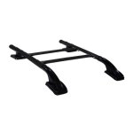 Kit barres de toit pour ford ranger t6 2012 - 2022 doublecab aluminium noir