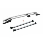 Kit barres et rails de toit pour vw transporter t5 t6 l1 court aluminium gris