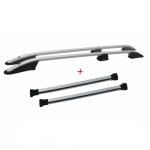 Kit barres de toit pour renault trafic 2014 - 2025 alu gris l1 empattement court