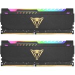 Kit barrettes mmoire 32go (2x16go) dimm ddr4 patriot viper steel rgb pc4 - 25600 (3200mhz) cl16 (noir) ...