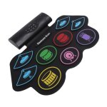 Kit de batterie electronique portable avec 9 pads pour d�butants et enfants