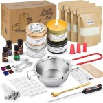 Kit de fabrication de bougies diyoil cire de soja non toxique tins stickers mche les colorants pot