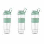Kit bouteilles pour mini blender h. koenig smoo18 - vert - accessoires mixeur - 3 pcs
