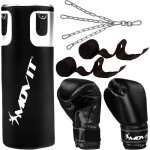 Kit de boxe movit® avec sac de boxe 25 kg 2 gants de boxe 12 oz 2 bandes de maintien convient pour les ... Kit de boxe movit® avec sac de boxe 25 kg 2 gants de boxe 12 oz 2 bandes de maintien convient pour les ...