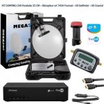 Kit camping car - megasat - parabole 35 cm - récepteur srt7407 - kit coaxial - pack nomade Kit camping car - megasat - parabole 35 cm - récepteur srt7407 - kit coaxial - pack nomade
