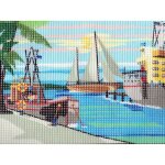 Kit canevas port de pche 15 x 20 cm