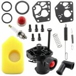 Kit carburateur briggs & stratton pour tondeuse avec filtre  air ressort et diaphragme pices de remplacement ...