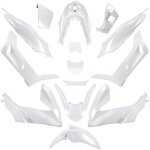 Kit carnage 14 pieces blanc perle pour scooter honda 125 pcx aprs 2021 neuf