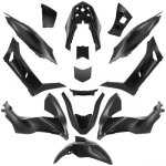 Kit carnage 14 pieces noir mat pour scooter honda 125 pcx aprs 2021 neuf