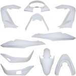 Kit car�nage p2r pour scooter honda 125 pcx 2010 � 2013 blanc brillant 11 pi�ces