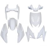 Kit carénage pour scooter mbk 50 nitro 1997 à 2012 8 piece tuning blanc brillant Kit carénage pour scooter mbk 50 nitro 1997 à 2012 8 piece tuning blanc brillant