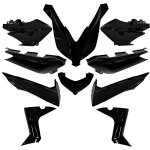 Kit car�nage tnt pour scooter yamaha 125 xmax 2014 � 2017 10 piece noir brillant - mfpn : 10 pieces noir ...
