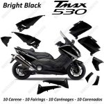 Kit carnage tnt pour scooter yamaha 530 tmax 2012  2016 noir 10 pices