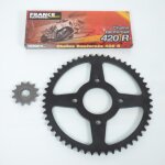 Kit cha�ne fe pour moto masai 50 enduro 2017 � 2018 12x52 p420 al�sage 58mm
