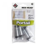 Kit chevilles � expansion portail red head - diam. 14 x l. 55 mm - acier - 4 chevilles g2x 14x55mm et ...