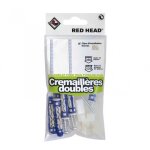 Kit chevilles � verrouillage de forme cr�maill�re double red head diam. 8xl. 50mm