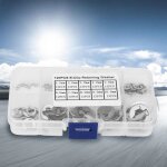 Kit de circlip - salalis - 120 pices - acier inoxydable 304 - durable - argent