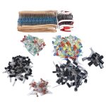 Kit de composants lectroniques 1500 pices avec bote de rangement pour la conception et la rparation ...