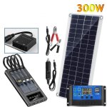 Kit de contrleur de tension de chargeur de panneau solaire 300w 100a + batterie externe solaire pour ...