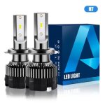 Kit de conversion ampoules h7 led de voiture ampoules auto de rechange pour lampes halognes et kit xenon ...
