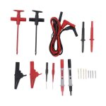 Kit de cordons de test multimtre - salutuya - jt8001 - 3 - filaire - numrique - rouge et noir