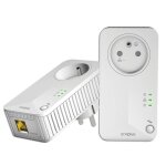 Kit cpl 600 mbps - strong - compatible toute box - ethernet + prise filtre - installation rapide