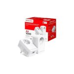 Kit cpl gigabit av1000 avec prise intgre type f (lot de 2) vitesse 1000mbps mse1062 couleur blanc