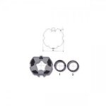 Kit dadaptation roue + couronne - somfy - zf 80 - pour moteur 50 mm - montage par clippage - tube zf ...