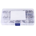 Kit dassortiment de circlips de bague de retenue de type e en acier inoxydable - omabeta - 300 pices ...