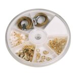 Kit d�butants av. accessoires p. bijoux or 5 accessoires diff�rents