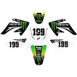 Kit déco one industries - monster - type crf70 - dirt bike Kit déco one industries - monster - type crf70 - dirt bike
