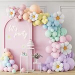Kit de dcoration - daisy - 157pcs - ballons marguerite - ballons macaron - anniversaire fille
