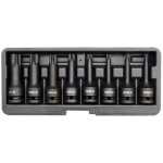 Yato kit de douilles  impact torx 8 pcs noir yt - 1065