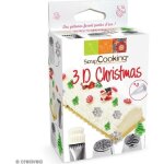 Kit douille  ptisserie - scrapcooking - 3d christmas - 4 pcs - inox - dcorations de nol