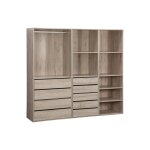 Kit dressing modulable décor bois 3 éléments modulo Kit dressing modulable décor bois 3 éléments modulo