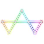 Kit d�clairage mural - phoenix - aura - 9 lignes rvb - compatible alexa - 16 millions de couleurs