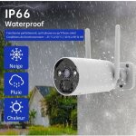 Kit �cran 7 enregistreur 4mp ultra hd - kyf - cam�ra rechargeable + panneau solaire