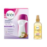 Kit dpilation - un - roll on cire chaude - huile miraculeuse post - pilation - mixte - adulte