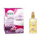 Kit dpilation - spawax - cire chaude - huile miraculeuse - sans bande - mixte