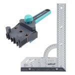 Kit querre de menuisier multifonction - wolfcraft - longueur 300 mm et guide dassemblage bois gabarit ...