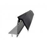 Kit fa�tage sup�rieur pour couverture en polycarbonate - l: 4 m - l: 6 cm - aluminium brut