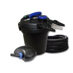 Kit filtration de bassin � pression 6000l - sunsun - cfp - 180 - st�rilisateur uvc 11w - pompe �co 20w ...