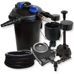 Kit filtration bassin � pression sunsun - 30000l - 18w uvc neo10000 - pompe 80w - skimmer - fontaine