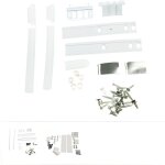 Kit de fixation porte frigo intgrable + systme glissire pour refrigerateur whirlpool * ffe001