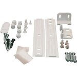 Kit de fixation porte refrigerateur integrable avec systeme glissiere whirlpool 481231028208