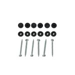 Kit pour profil vissable plaque polycarbonate (50 pcs) - l: 22 cm - e: 32 mm - gris Kit pour profil vissable plaque polycarbonate (50 pcs) - l: 22 cm - e: 32 mm - gris