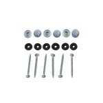 Kit de fixation pour profil vissable plaque polycarbonate - mccover - e: 16 mm - aluminium